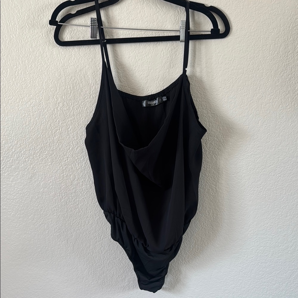 Missguided Plus Charcoal Bodysuit